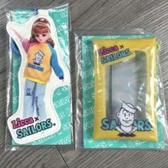 リカちゃんくじ セーラーズ ミニクリアポーチ ダイカットキーチェーン 2点