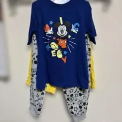 ディズニー/キッズ パジャマ 3点セット ミッキー 120㎝