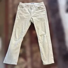 homegrown ベージュ ストレートコーデュロイ　メンズ