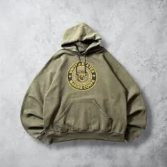 SOFFEソフィーUSA製USMC米軍プリントパーカーカーキL古着ミリタリー