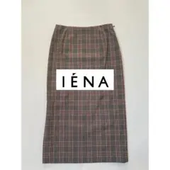【IÉNA 】美品チェック柄 タイトスカート
