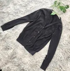 ✨良品✨ ユニクロ Vネック カーディガン サイズM ブラック 長袖