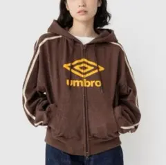 【新品未使用】UMBRO x Casseliniロゴ ジップパーカー ブラウン