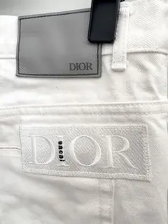 【週末限定】DIORディオールオム sacai コラボ ストレートデニム 白