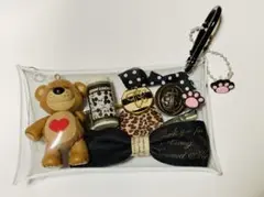 ガチャ詰めポーチ ブーフ スージーズー 黒 ブラック 茶色 ブラウン