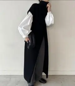 select MOCA by son ニットロングワンピース