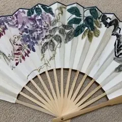 旧家蔵出　扇子　清国　名家　豫生 扇面絵 肉筆保証　古美術 水墨画 旧家蔵出 扇子 清国 名家 豫生 篆書体 書道 扇面絵 肉筆保証 古美術