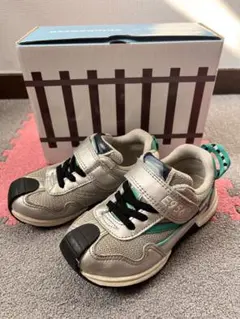 美品　イフミー　新幹線　E956 15.5cm シルバー/グリーン スニーカー