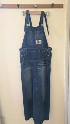 デニム　サロペットスカート　オーバーオール　ジャンパースカート