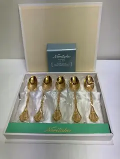 【未開封】Noritake ノリタケ クリスティーヌ ゴールド ティースプーンのサムネイル