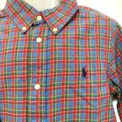 未使用⭐️ラルフローレン　Ralph Lauren  チェックボタンダウン　120