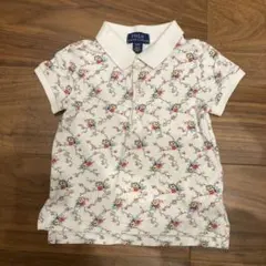 美品POLO RALPH LAUREN 花柄ポロシャツ 3T