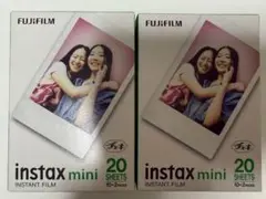 FUJIFILM instax mini インスタントフィルム 20枚×2箱