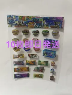 お菓子シール　スナックシール　食べ物シール　ラーメンシール10枚セット