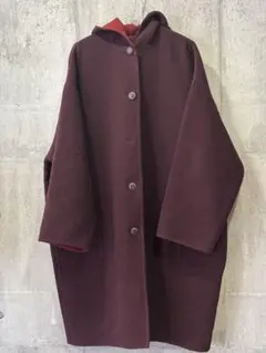 HERMES エルメス ヴィンテージカシミアフード付きコート