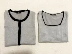 COMME CA ISMコムサイズム カーディガン トップス アンサンブル　M