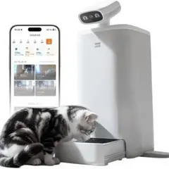 猫用スマート見守りロボット 自動給餌器 AIカメラ　レーザー猫じゃらし　猫のサムネイル