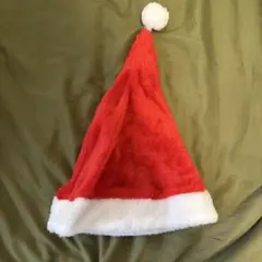 サンタ帽子 赤と白 ポンポン付き