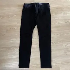 ブラック スキニーデニム