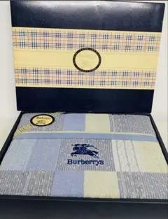 BURBERRY タオルケット 140×190 ブルー