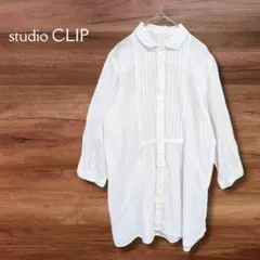 スタディオクリップ studio CLIP 長袖シャツ チュニック 白