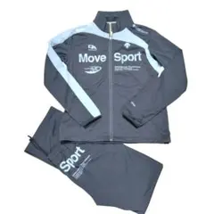 美品DESCENTE Move Sport ジャージレディースセット ネイビーLのサムネイル