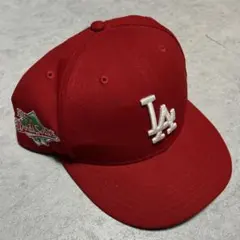 NEWERA GrowAround別注 59fifty LA レッド 7 7/8