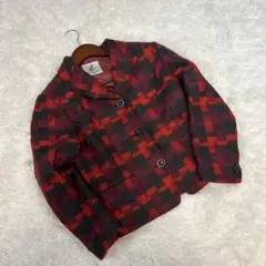 1点物❣️ archiveウール混柄ジャケット ビッグショルダー バブリー