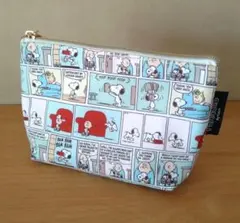 スヌーピー コミック柄ポーチ
