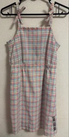 美品JENNI LOVE GIRL チェック柄 ノースリーブワンピース