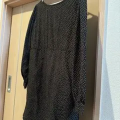 Nano Universe ドット柄長袖ワンピース