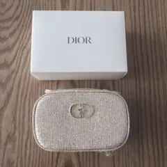 ディオール　2025ホリデー　クリスマス　ポーチ　ゴールド　ノベルティ