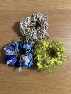 手作りシュシュ3個セット