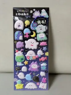 ✨️くらいところで光るシール✨️もっちもちシール ✴オバケ✴ストーン付き✴正規品