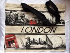 ロンドン プライマーク トートバッグ A4 London お土産 ロンドンバスのサムネイル