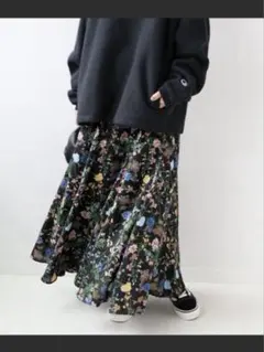 JOURNAL STANDARD relume 花柄 ロングスカート