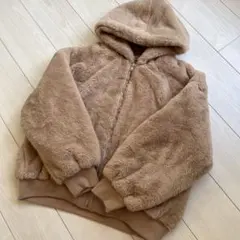 美品 オリーブデオリーブ フェイクファージャケット M ベージュ - メルカリ