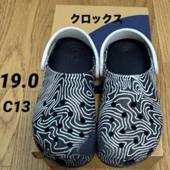 クロックス　19.0 黒　crocs サンダル　男の子　女の子　キッズサンダル