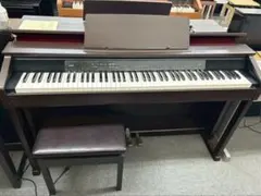 ダークウッド 88鍵電子ピアノ 椅子付き - メルカリ