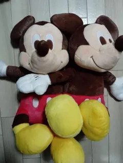 ミッキーマウス　赤いほっぺ　グランデ　ぬいぐるみ　mickey　＋オマケ