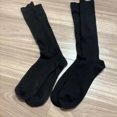 【新品未使用】ハイソックス　靴下　学生用　2セット　　ブラック