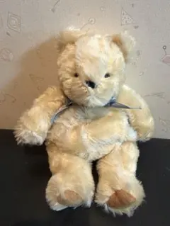 テイクオフ ホワイトテディベア ぬいぐるみ MADE IN JAPAN