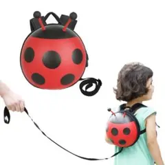 子供リュック保育園 迷子防止ひも  防水 軽量 ミニてんとう虫 0〜3歳
