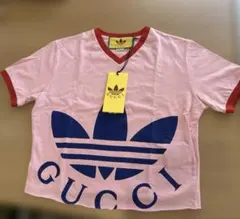 GUCCI adidas コラボ Tシャツ ピンクのサムネイル