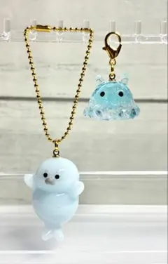 ハンドメイド レジン キーホルダー ゆきだるま 岩本照（ひーくん