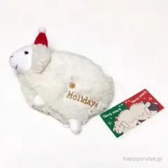 ひつじポーチ ホリデー限定 クリスマス カルディ　クリスマスひつじボアポーチ