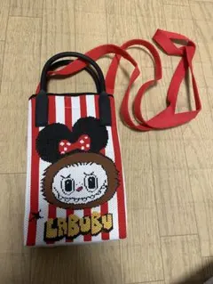 ミニーマウスデザイン ラブブショルダーポシェット