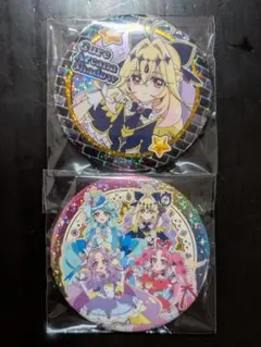 名探偵プリキュア　缶バッジ　2種セット　キュアアルカナ・シャドウ　まとめ売り