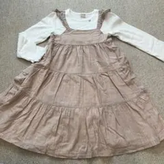 petit main フリルジャンパースカート 130