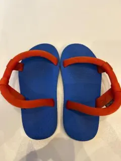 モンベル キッズ 　ソックオンサンダル 18cm ブルー オレンジのサムネイル